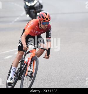 Tom Pidcock aus Ineos Grenadiers auf dem Weg zum Sieg beim Amstel Gold Race 2024 Stockfoto