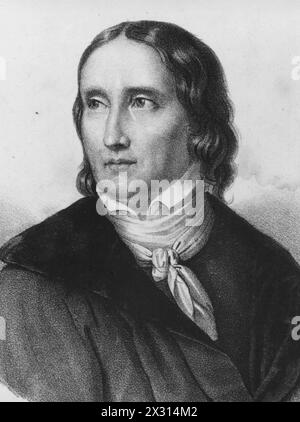 Savigny, Friedrich Carl von, 21.2.1779 - 25.10.1861, deutscher Jurisprudent, nach Lithographie, ADDITIONAL-RIGHTS-CLEARANCE-INFO-NOT-AVAILABLE Stockfoto