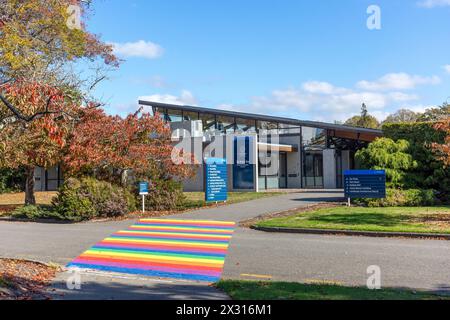 Te Kete Ika Food & Function Centre, Lincoln University, Lincoln, Selwyn District, Canterbury, Neuseeland Stockfoto