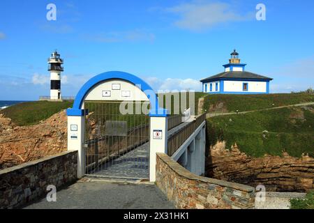 Geographie / Reise, Spanien, Ein Coruna, Ribadeo, Ribadeo Leuchtturm, gebaut 1980, Illa Pancha Leuchtturm, ZUSÄTZLICHE RECHTE-CLEARANCE-INFO-NICHT-VERFÜGBAR Stockfoto