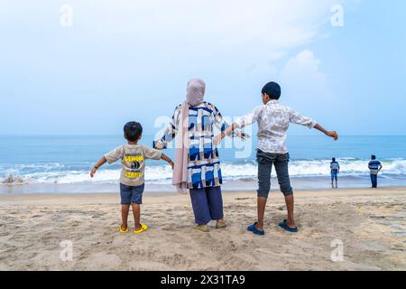 Wunderschöne Meereslandschaft am Chavakkad Beach, Kerala, Indien. Stockfoto