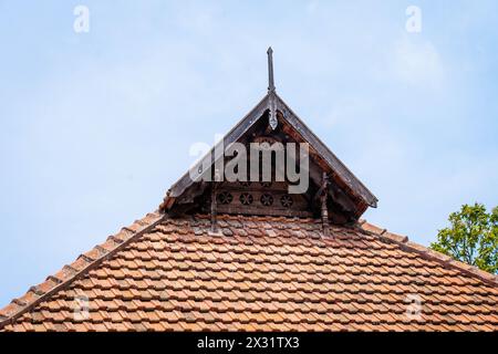 Die Cheraman Juma Moschee ist Kodungallur im Bezirk Thrissur. Nach hagiographischen Legenden wird behauptet, dass die Moschee 629 n. Chr. erbaut wurde Stockfoto