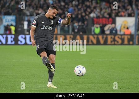 Rom, Italien. April 2024. Stadio Olimpico, Roma, Italien - Danilo vom FC Juventus während des Fußballspiels Coppa Italia, Lazio vs Juventus, 23. April 2024 (Foto: Roberto Ramaccia/SIPA USA) Credit: SIPA USA/Alamy Live News Stockfoto