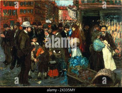 George Luks, Straßenszene, 1905, Brooklyn Museum George Benjamin Luks (Amerikanisch, 1867-1933) Stockfoto
