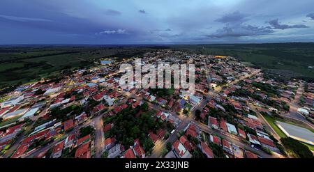 Itaja, Goias, Brasilien - 04 10 2024: Luftbild der Stadt itaja goias Stockfoto