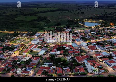 Itaja, Goias, Brasilien - 04 10 2024: Luftbild der Stadt itaja goias Stockfoto