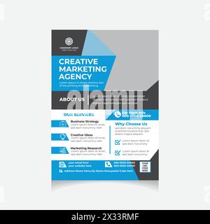 Flyer-Design für Unternehmen Stock Vektor