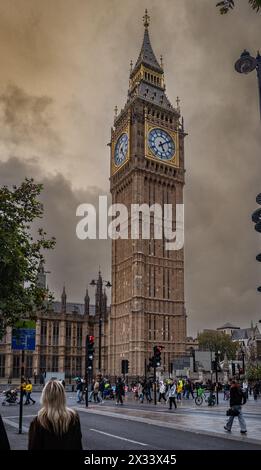 Westminster Abby Big Ben Parliament London England Stockfoto