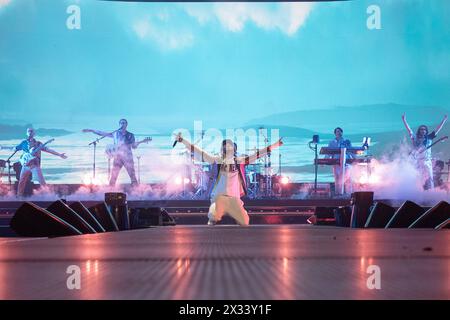 Musikkonzert - Pinguini Tattici Nucleari Pinguini Tattici Nucleari Pesaro Vitrifrigo Arena Italien Copyright: XEmmanuelexOlivi/TSCKx/xLiveMediax LPM 1327193 Stockfoto