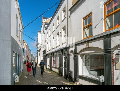 Arbory Street im Stadtzentrum, Castletown, Isle of man, England, Großbritannien Stockfoto