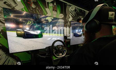 Prag, Tschechische Republik. April 2024. Weltpremiere der Designstudie Skoda Vision Gran Turismo in Prag, Tschechische Republik, 24. April 2024. Quelle: Michal Kamaryt/CTK Photo/Alamy Live News Stockfoto