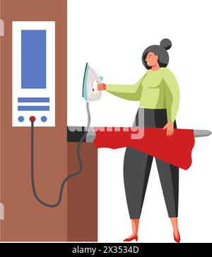 Geschäftsleute nähen, Vektor flache isolierte Illustration Stock Vektor