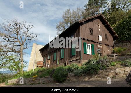 Großherzogin Hilda von Baden Schulmuseum, ehemaliges Gärtnerhaus, Badenweiler Kurgärten, Markgraeflerland, Schwarzwald, Baden-Württemberg Stockfoto