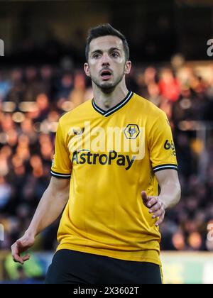 Wolverhampton, Großbritannien. April 2024. Wolverhampton, England, 24. April 2024: Pablo Sarabia (21 Wölfe) in Aktion während des Premier League-Fußballspiels zwischen Wolverhampton Wanderers und Bournemouth im Molineux-Stadion in Wolverhampton, England (Natalie Mincher/SPP) Credit: SPP Sport Press Photo. /Alamy Live News Stockfoto