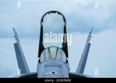 Sanford, Florida, USA, 21. April 2024, F22 Raptor während der Orlando Air Show 2024 auf dem Orlando, Sanford International Airport. (Foto: März Stockfoto