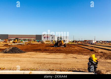 Ein neues Costco-Großhandelslager im Bau in Riverbank, Kalifornien Stanislaus County USA Stockfoto