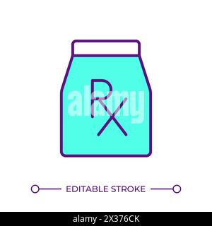 RGB-Farbsymbol für Medikamentenverordnung Stock Vektor