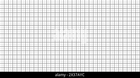 Kariertes Blatt Whitepaper. Für Planer, Schreiben, Notizen, Ausbildung, Organisator. Weiße quadratische Darstellung der Papierblattstruktur Stockfoto