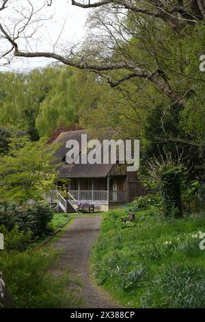 Leeds Castle Pavillon Rasen Stockfoto