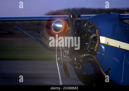 Die Comper C.L.A.7 Swift ist ein britisches Sportflugzeug aus den 1930er Jahren, das von der Comper Aircraft Company Ltd in Hooton Park, Cheshire, hergestellt wurde. Stockfoto