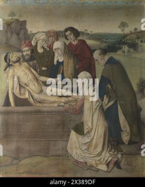 Dieric Bouts, das Entombment, wahrscheinlich 1450er Stockfoto