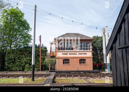 Frome Mineral Junction Replik im Didcot Railway Centre, Oxfordshire Stockfoto