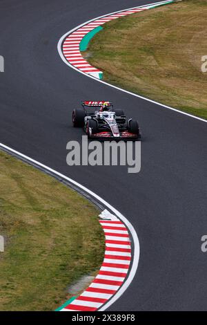 Suzuka Circuit, 5. April 2024: Nico Hulkenberg (GER) von der Haas F1 während des Formel 1 Grand Prix von Japan 2024. Stockfoto