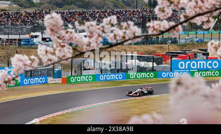 Suzuka Circuit, 5. April 2024: Kevin Magnussen (DEN) vom Haas F1 während des Formel-1-Grand Prix 2024 in Japan. Stockfoto