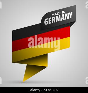 Made in Germany Grafik und Label. Element der Wirkung für die Verwendung, die Sie daraus machen möchten. Stock Vektor