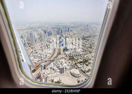 Tel Aviv, Israel. April 2024. Luftaufnahme Tel Aviv, 23. April 2024. Quelle: dpa/Alamy Live News Stockfoto