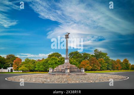 Das Phoenix Monument im Phoenix Park, Dublin City, Irland, befindet sich in der Nähe des Eingangs zur Residenz des amerikanischen Botschafters Stockfoto