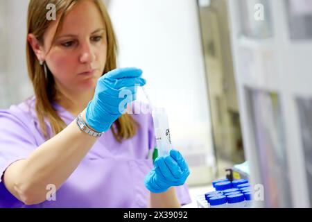 Zytologie, anatomische Pathologie Krankenhaus Donostia, San Sebastian, Gipuzkoa, Baskisches Land, Spanien Stockfoto