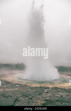 Geysir Hot Spring Area in Island Stockfoto