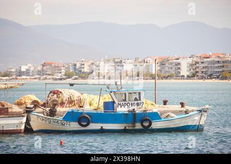 Thessaloniki, griechische Stadtregion Mazedonien im Norden Griechenlands Neoi Epivates Strand und Peraia Gebiet Stockfoto