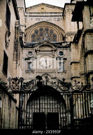 FACHADA DE LA PUERTA DEL RELOJ DE LA CATEDRAL DE TOLEDO. Lage: KATHEDRALE - AUSSEN. Toledo. SPANIEN. Stockfoto