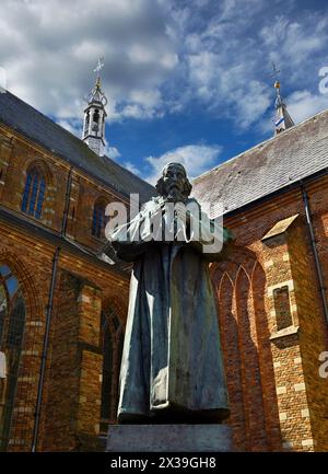 Statue von Jan Amos Komensky in Naarden, Niederlande Stockfoto