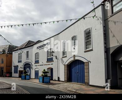 Blackfriars Distillery, Heimat des weltberühmten Plymouth Gin, in der Southside Street, Plymouth Stockfoto