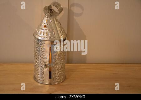 Die alte Laterne aus Licht Stockfoto