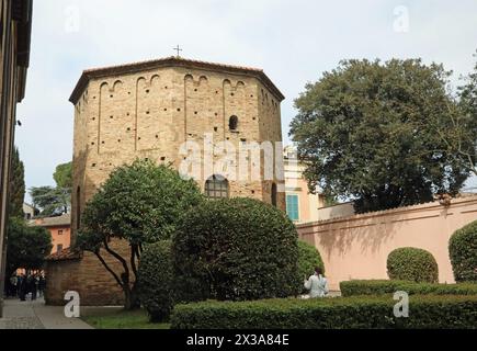 Baptisterium von Neon in Ravenna in Italien Stockfoto