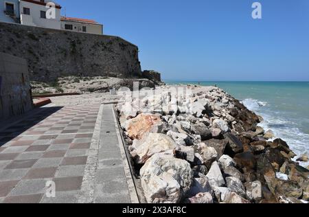 Termoli - Scorcio di Viale dei Trabucchi dalla passeggiata del Porto Stockfoto