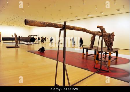 Kunstausstellungsraum im Guggenheim, Museum, Bilbao, Frank Gehry, Architektur, Spanien, Europa Stockfoto