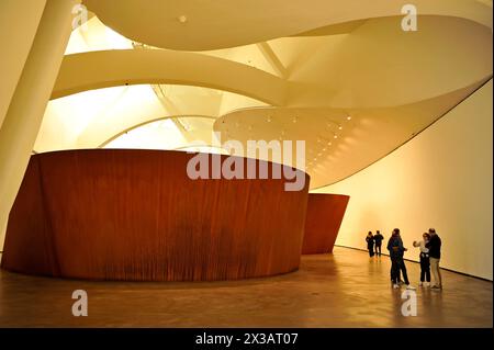 Richard Serra Skulptureninstallation im Guggenheim, Museum, Bilbao, Frank Gehry, Architektur, Spanien, Europa Stockfoto