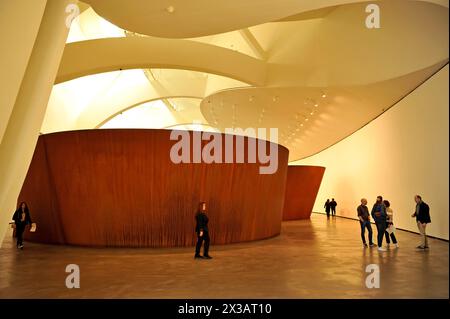Richard Serra Skulptureninstallation im Guggenheim, Museum, Bilbao, Frank Gehry, Architektur, Spanien, Europa Stockfoto