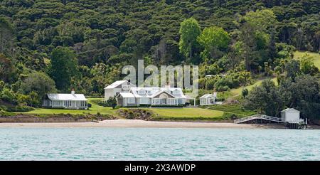 Villen und fabelhafte Häuser von Waiheke Island Stockfoto