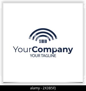 Vektor-wlan-Logo-Designvorlage Stock Vektor