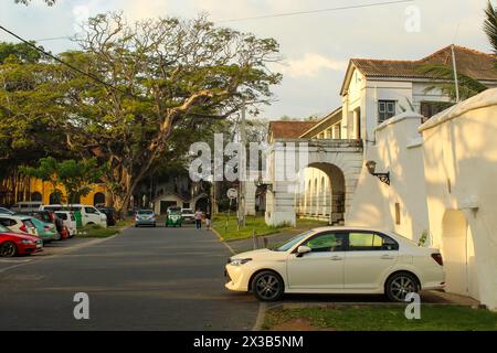 20. Januar 2019, Galle, Sri Lanka: In der alten Festung Galle, Sri Lanka. Kopierraum für Text, horizontales Bild Stockfoto