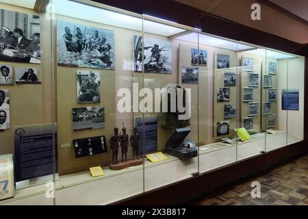 NAIROBI, KENIA 17. Februar 2024: museumsausstellungen zur Kultur und Geschichte der kenianischen Republik im Nairobi National Museum Stockfoto