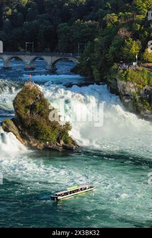 Rheinfall Schaffhausen, Neuhausen bei Schaffhausen, Schweiz, Neuhausen, Kanton Schaffhausen, Schweiz Stockfoto