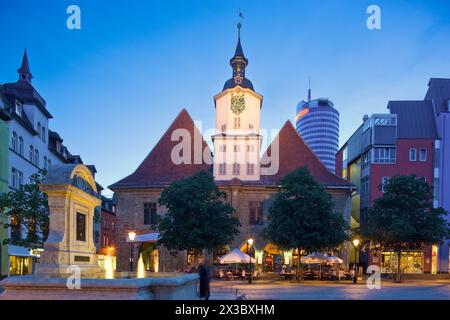 Jena ist eine Universitätsstadt und unabhängige Stadt in Thüringen in der Metropolregion Mitteldeutschland. Nach der Landeshauptstadt Erfurt ist es die Stockfoto