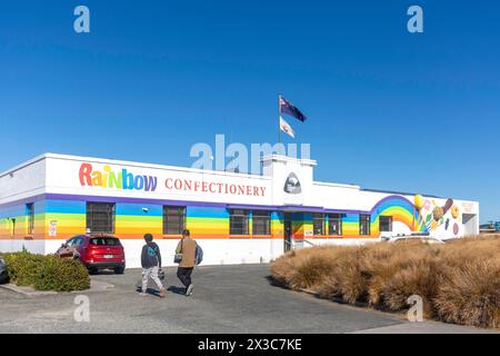 Rainbow Süßwarenhersteller, Thames Highway, Oamaru, Otago, South Island, Neuseeland Stockfoto